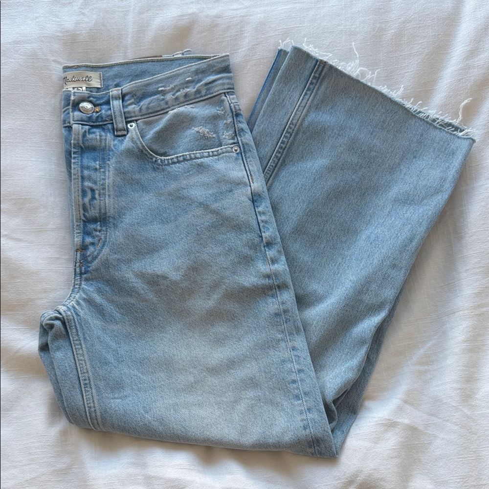 Madewell low slung baggy crop Jean